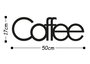 Wallity Coffee Accesorio de pared de metal Negro